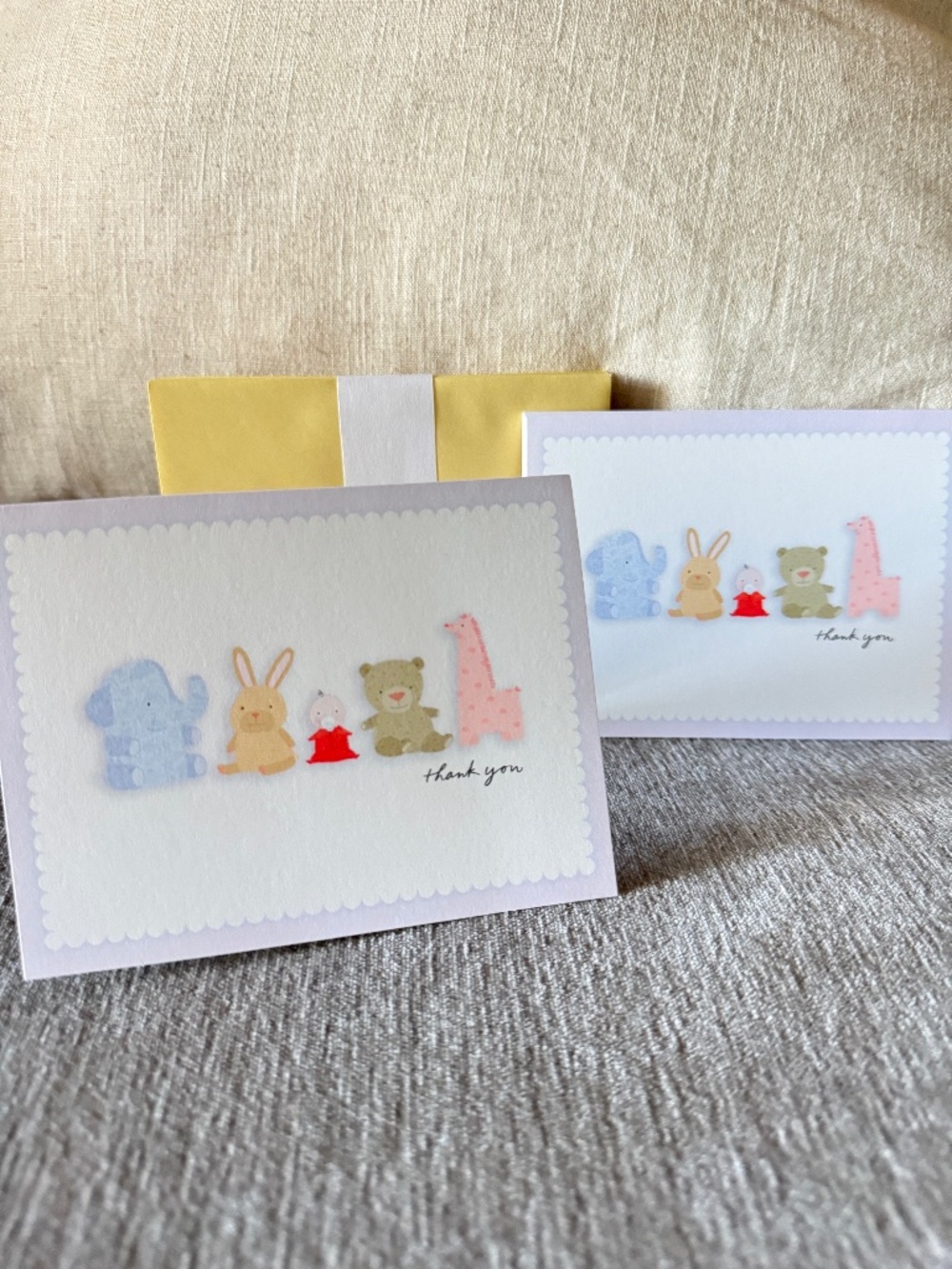 Hallmark Vintage RARE Thank You Baby Shower Cards